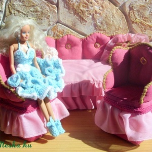 Barbie baba bútor textilből -  - Meska.hu