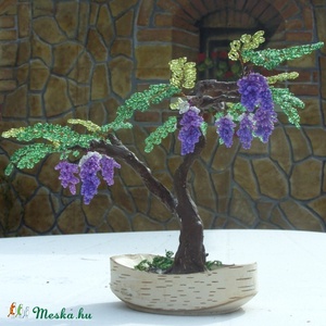 Lila akác gyöngyből -  - Meska.hu