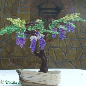 Lila akác gyöngyből -  - Meska.hu