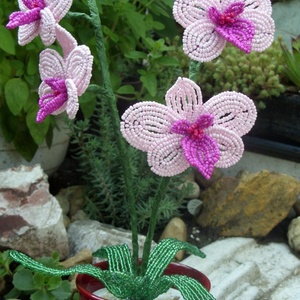 Orchidea gyöngyből -  - Meska.hu