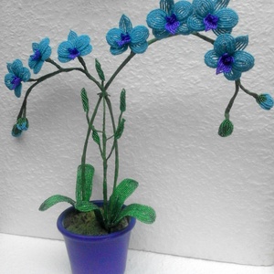 Lepke orchidea türkiz színben -  - Meska.hu