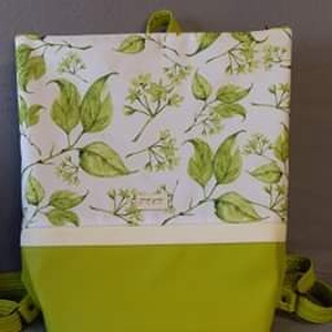 Zöld leveles hátizsák /ZEKE táska / - táska & tok - hátizsák - hátizsák - Meska.hu