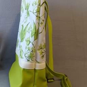 Zöld leveles hátizsák /ZEKE táska / - táska & tok - hátizsák - hátizsák - Meska.hu