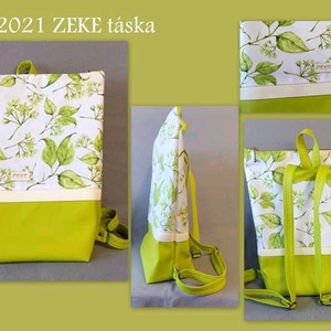 Zöld leveles hátizsák /ZEKE táska / - táska & tok - hátizsák - hátizsák - Meska.hu