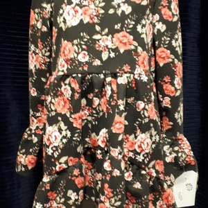 Virágos tunika  - ruha & divat - gyerekruha - ruha - Meska.hu