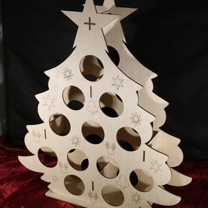Sörtartó karácsonyfa, Adventi karácsonyfa DIY - otthon & életmód - konyhafelszerelés, tálalás - italos kellékek - sörtartó - Meska.hu