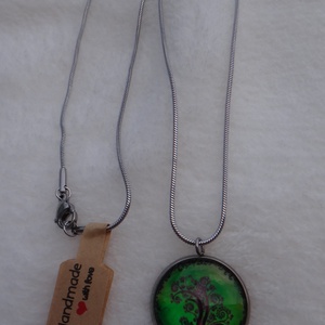 Életfa motívumos nemesacél nyaklánc -  - Meska.hu