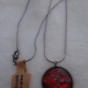 Életfa motívumos nemesacél nyaklánc -  - Meska.hu