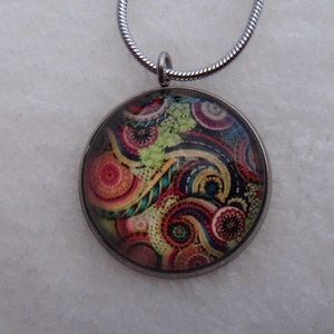 Mandala motívumos nemesacél nyaklánc - Meska.hu