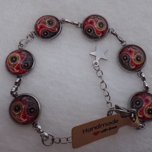 Mandala mintás nemesacél karkötő - Meska.hu