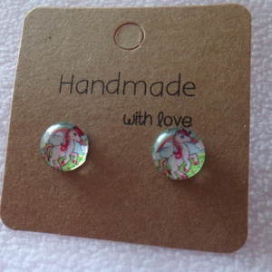 Unikornis fülbevaló - Meska.hu