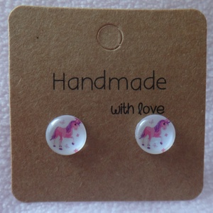 Unikornis fülbevaló - Meska.hu