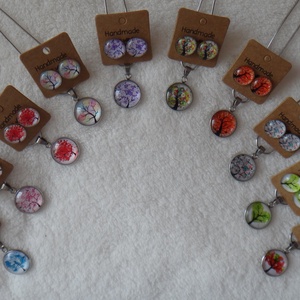 Életfa ékszerszett zöld -  - Meska.hu