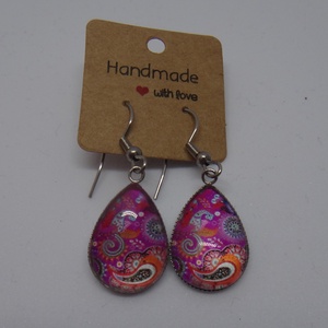 Mandala csepp fülbevaló - Meska.hu