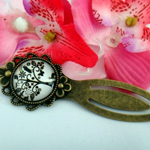 Üveglencsés könyvjelző életfa - Meska.hu