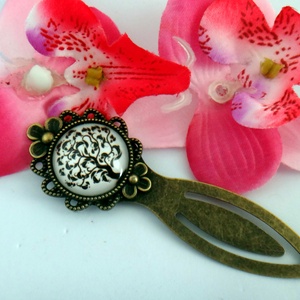 Üveglencsés könyvjelző életfa - Meska.hu