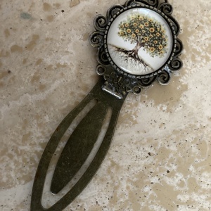 Üveglencsés könyvjelző-Életfa / 4. - Meska.hu