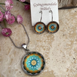 Üveglencsés nemesacél divatékszett! - elegáns , Ékszer, Ékszerszett, Ékszerkészítés, MESKA