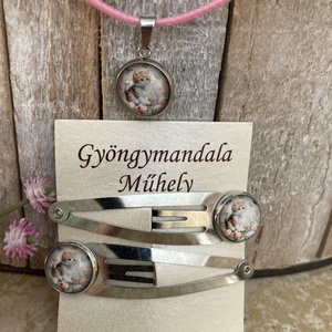 Gyermek ékszerszett - cica 2, Ékszer, Ékszerszett, Ékszerkészítés, MESKA