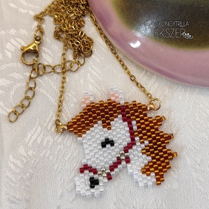 Lovacska gyöngyfűzött nyaklánc  - Meska.hu