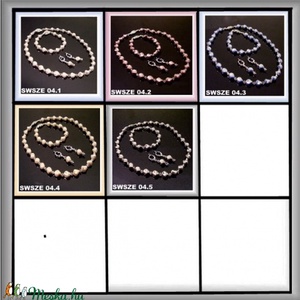 Swarovski csavart gyöngy szett  SWSZE 04.4 - ékszer - ékszerszett - Meska.hu