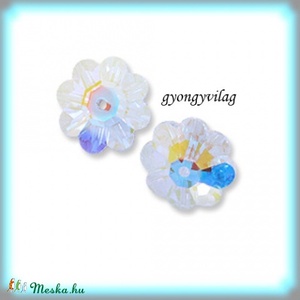 Swarovski margareta 14mm-es  1db/cs GYSWGY M14  crystal ab, Kellékek & szerszámok, Gyöngyfűzés kellékek, Swarovski kristályok, Ékszerkészítés, Ékszerkészítés, MESKA
