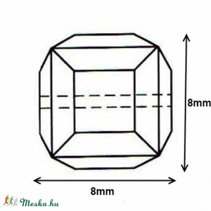 Ékszerkellék: Swarovski kocka 8mm-es AB bevonatos több színben - gyöngy, ékszerkellék - swarovski kristályok - Meska.hu Ékszerkellék: Swarovski kocka 8mm-es AB bevonatos több színben - gyöngy, ékszerkellék - swarovski kristályok - Meska.hu