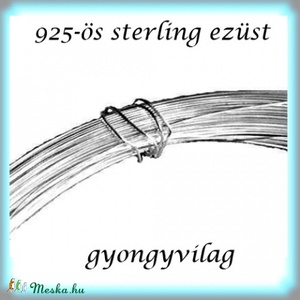 925-ös sterling ezüst ékszerkellék: ezüst huzal EH 0,7mm soft (lágy) - Meska.hu