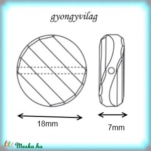 swarovski hosszában fúrt twist több színben 18mm - kellékek & szerszámok - gyöngyfűzés kellékek - swarovski kristályok - Meska.hu