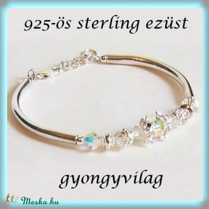 925-ös finomságú sterling ezüst köztes / gyöngy / díszitőelem EKÖ 47   - gyöngy, ékszerkellék - fém köztesek - Meska.hu