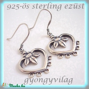 925-ös finomságú sterling ezüst fülbevaló kapocs EFK A 19 - gyöngy, ékszerkellék - egyéb alkatrész - Meska.hu 925-ös finomságú sterling ezüst fülbevaló kapocs EFK A 19 - gyöngy, ékszerkellék - egyéb alkatrész - Meska.hu