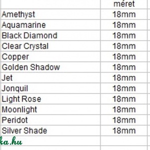 swarovski hosszában fúrt twist több színben 18mm - kellékek & szerszámok - gyöngyfűzés kellékek - swarovski kristályok - Meska.hu