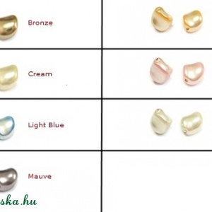  Swarovski gyöngy szett 925-ös ezüst SSZE-SW03 - ékszer - ékszerszett - Meska.hu
