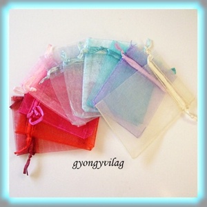 Organza zacskó több színben 5db/csomag OZ01, Kellékek & szerszámok, Gyöngyfűzés kellékek, Ékszerkészítés, Mindenmás, Ékszerkészítés, MESKA