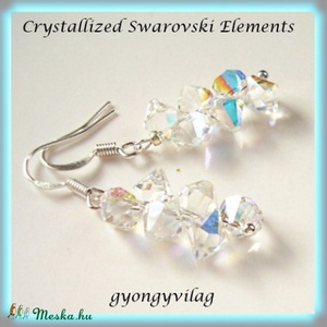 Swarovski kristály Top Drilled fülbevaló SFEB-SW23 - Meska.hu