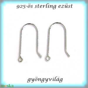 925-ös finomságú sterling ezüst fülbevaló kapocs EFK A 41 - Meska.hu