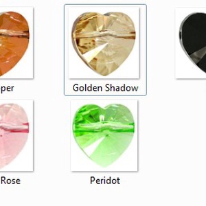 Swarovski szív keresztben fúrt 10mm-es több színben , Kellékek & szerszámok, Gyöngyfűzés kellékek, Swarovski kristályok, Ékszerkészítés, Ékszerkészítés, MESKA