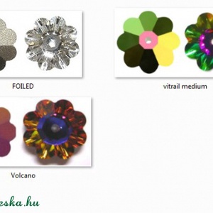  Swarovski kristály AB-s margaréta 8mm-es több színben 4db/cs , Kellékek & szerszámok, Gyöngyfűzés kellékek, Swarovski kristályok, Ékszerkészítés, Ékszerkészítés, MESKA