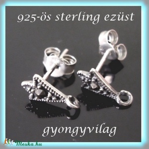 925-ös ezüst fülbevaló kapocs EFK B 02 - gyöngy, ékszerkellék - egyéb alkatrész - Meska.hu 925-ös ezüst fülbevaló kapocs EFK B 02 - gyöngy, ékszerkellék - egyéb alkatrész - Meska.hu