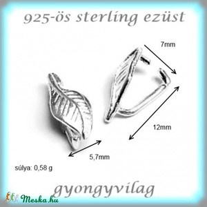 925-ös ezüst medálkapocs EMK 31 - gyöngy, ékszerkellék - egyéb alkatrész - Meska.hu 925-ös ezüst medálkapocs EMK 31 - gyöngy, ékszerkellék - egyéb alkatrész - Meska.hu