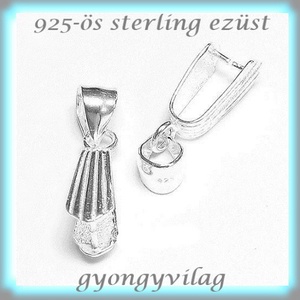  925-ös ezüst medálkapocs EMK 35, Kellékek & szerszámok, Ékszerkellék, Medáltartó, medálkapocs, Ékszerkészítés, Ékszerkészítés, MESKA
