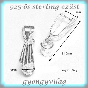 925-ös ezüst medálkapocs EMK 35 - gyöngy, ékszerkellék - swarovski kristályok - Meska.hu 925-ös ezüst medálkapocs EMK 35 - gyöngy, ékszerkellék - swarovski kristályok - Meska.hu