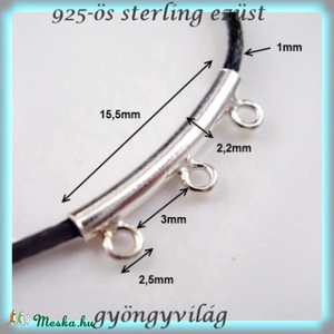  925-ös ezüst medáltartó EMT 02  - kellékek & szerszámok - gyöngyfűzés kellékek - egyéb alkatrész - Meska.hu