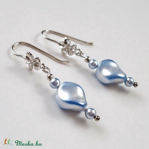  Swarovski gyöngy szett 925-ös ezüst SSZE-SW03 - ékszer - ékszerszett - Meska.hu