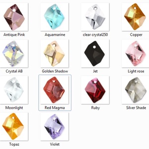  Swarovski cosmis 14mm-es medál több színben  - kellékek & szerszámok - gyöngyfűzés kellékek - swarovski kristályok - Meska.hu