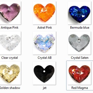  Swarovski Truly in Love szív18mm-es medál  SW6263-18 - kellékek & szerszámok - gyöngyfűzés kellékek - swarovski kristályok - Meska.hu