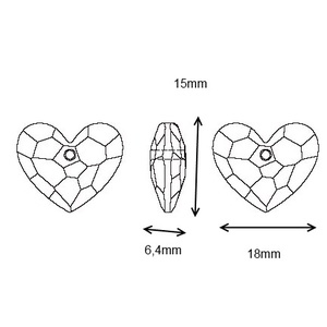  Swarovski Truly in Love szív18mm-es medál  SW6263-18 - kellékek & szerszámok - gyöngyfűzés kellékek - swarovski kristályok - Meska.hu