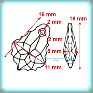 Ékszerkellék: Swarovski barokk 16mm-es  több színben  - kellékek & szerszámok - gyöngyfűzés kellékek - swarovski kristályok - Meska.hu