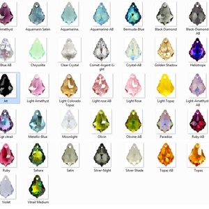 Ékszerkellék: Swarovski barokk 16mm-es  több színben  - kellékek & szerszámok - gyöngyfűzés kellékek - swarovski kristályok - Meska.hu