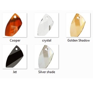 Swarovski kristály medál -30mm-es avant-garde  több színben  - ékszer - nyaklánc - medál - Meska.hu